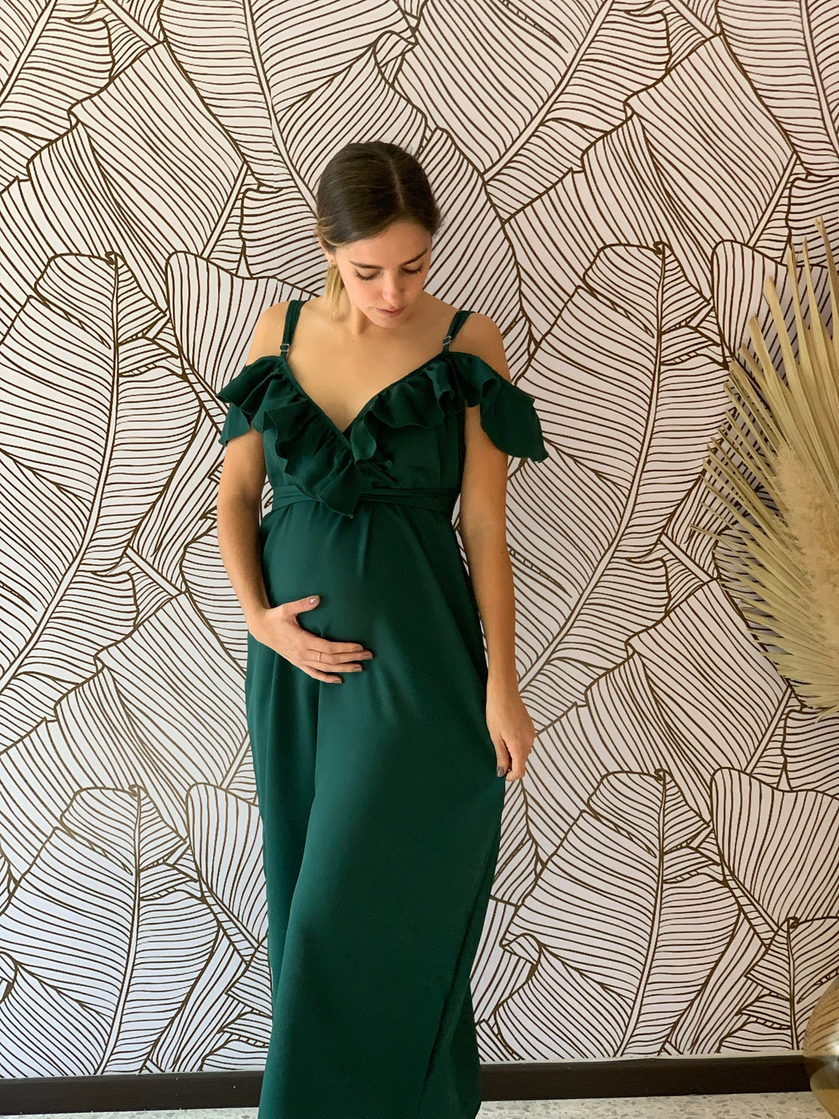 Maternity dress, Dayana green