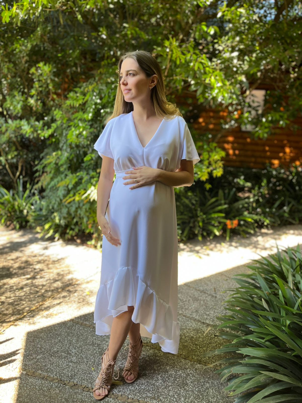 Maternity dress, Love/Carlota white