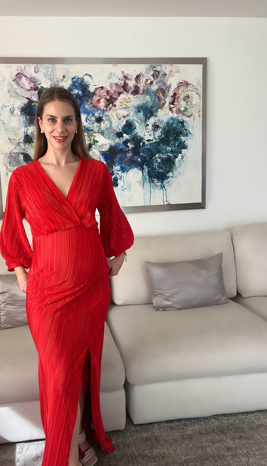 Vestido de maternidad, Nicole rojo
