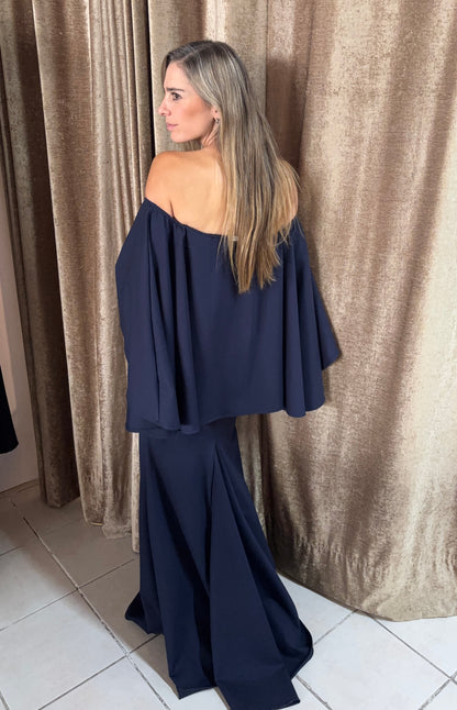 Vestido de maternidad Amparo, azul marino Ponti Roma