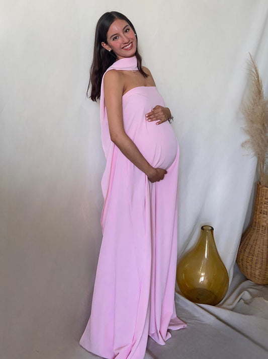 Vestido de Maternidad, Adela rosa claro Madrid