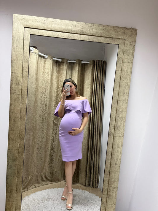 Vestido de maternidad, Arantza lila neopreno