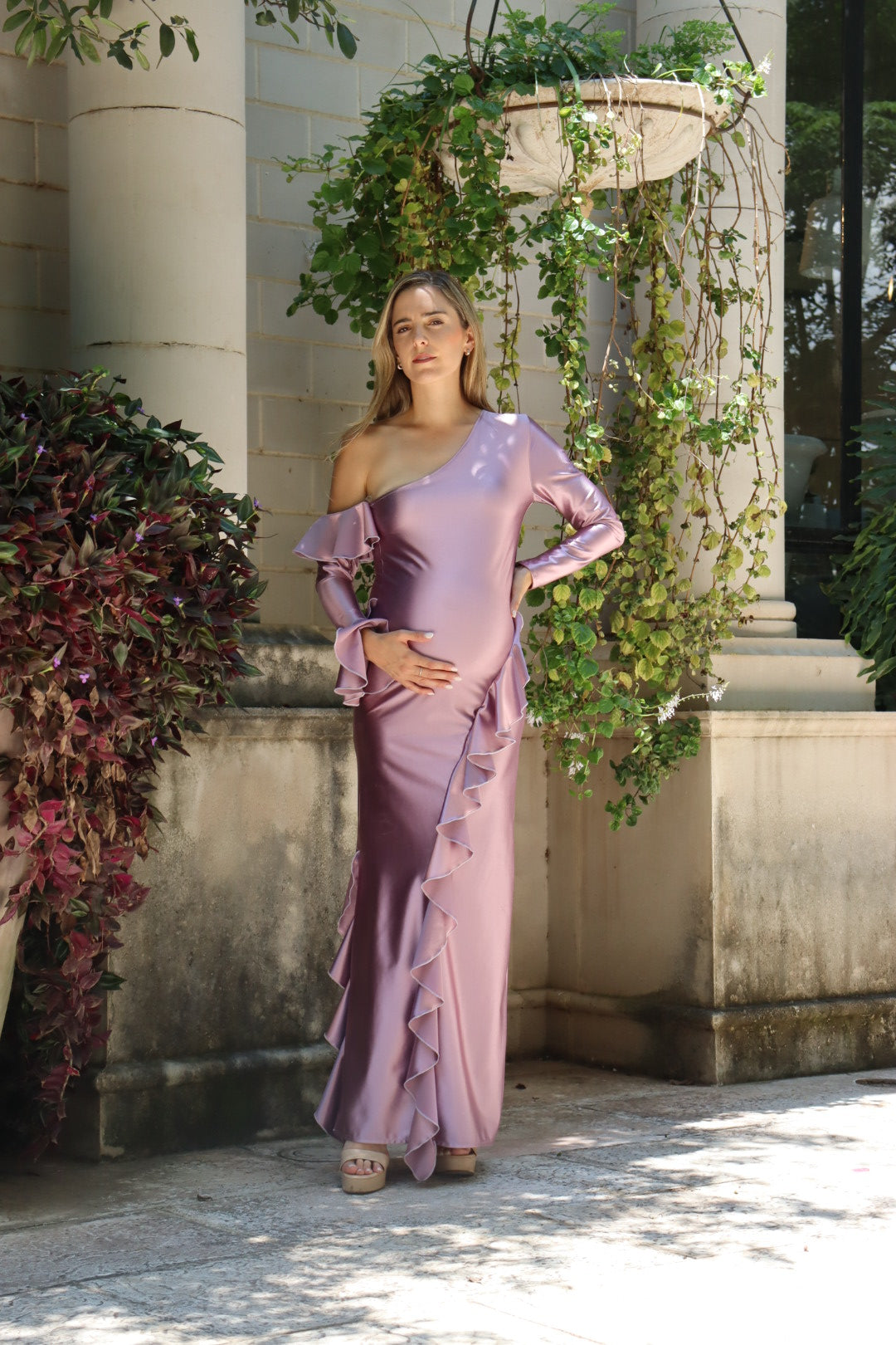 Vestido de maternidad Elsa, lavanda