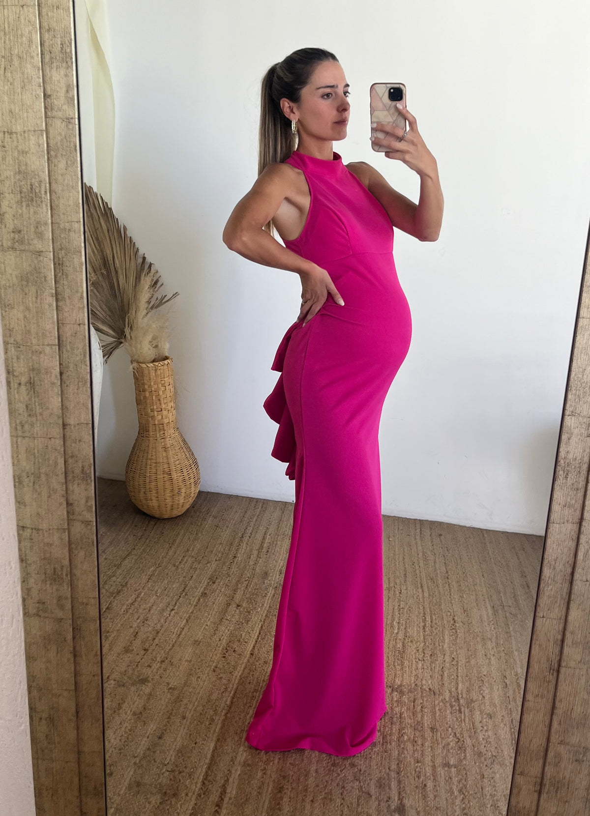 Vestido Eugenia, rosa Barbie