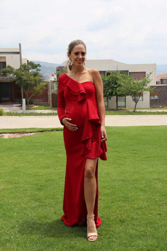 Maternity Dress, Britany Red