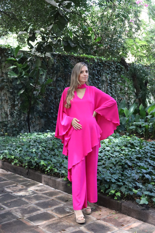 Jumpsuit de maternidad, Valeria Rosa Barbie Cey