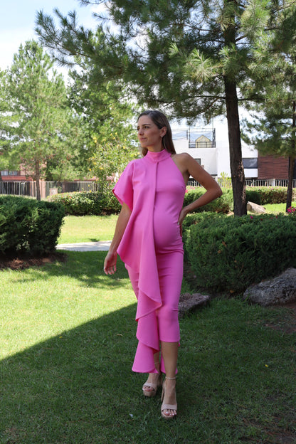 Vestido de maternidad Frida, rosa Ponti Roma Pink wave