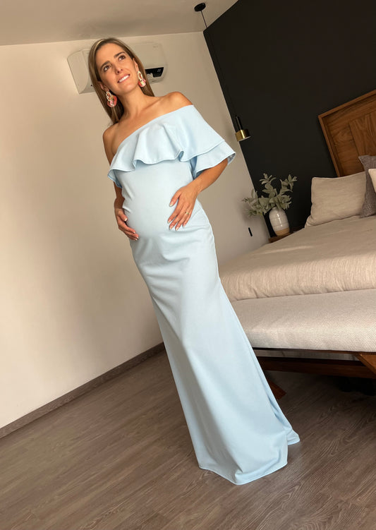 Vestido de maternidad, Astrid azul bebé vértigo