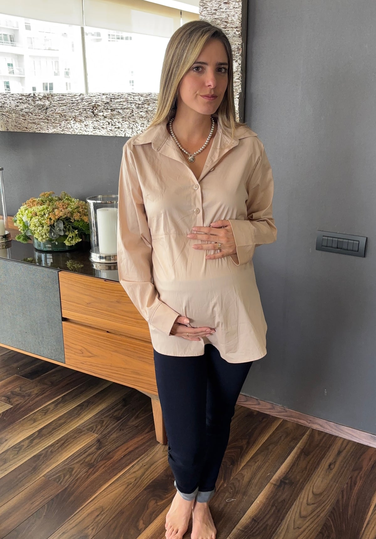 Camisa de maternidad Unitalla