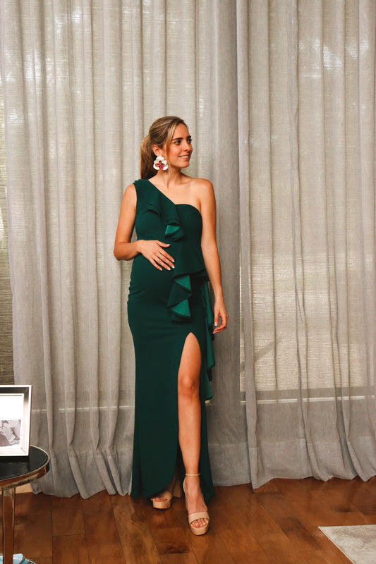 Vestido de maternidad, Britany verde bandera
