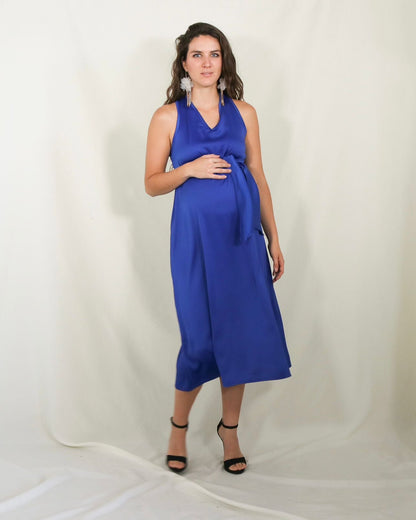 Vestido de maternidad, Dinora azul rey
