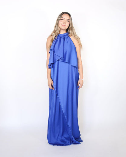Vestido Ariel de maternidad y lactancia azul rey