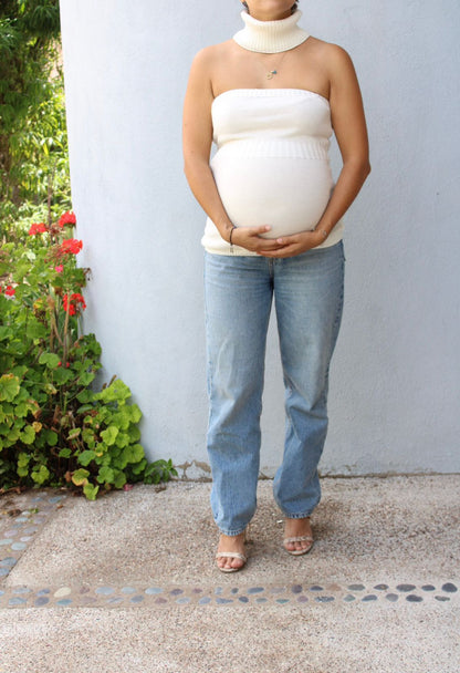 Suéter de maternidad strapless CH
