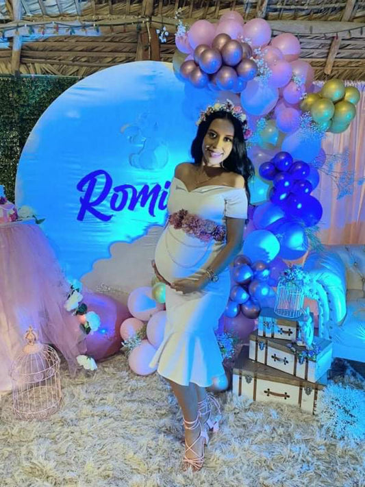 Vestido de maternidad, Itzel blanco M y XG